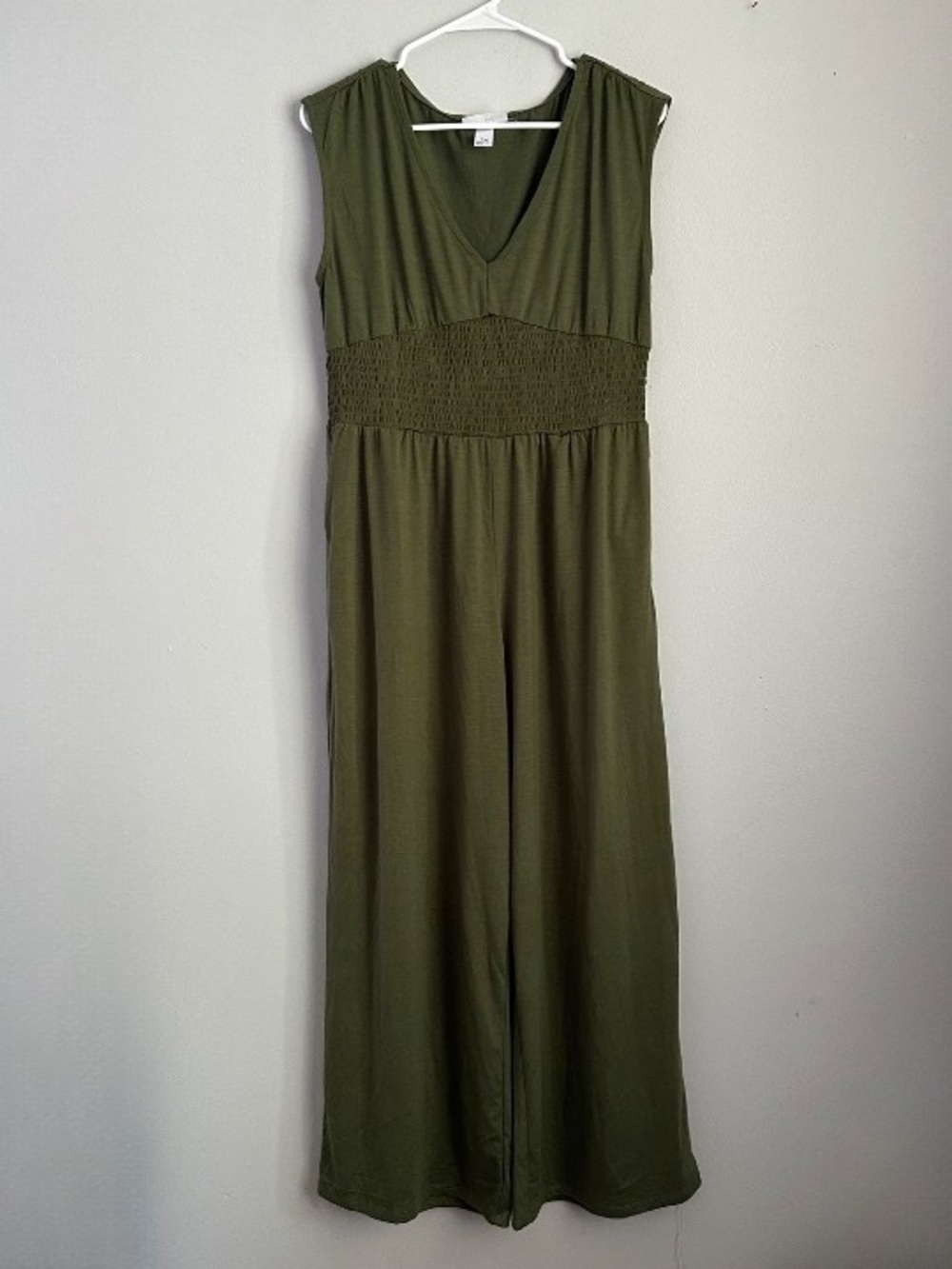 XL 1X wide leg jumpsuit women’s dark green XXL comfy